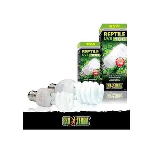 Exo Terra Repti-Glo 5.0 Compact Fluorescent Tropical Reptile Terrarium Lamp 26W (7.8" H x 2.6" W) | Stimulates Appetite & Activity thumbnail 4
