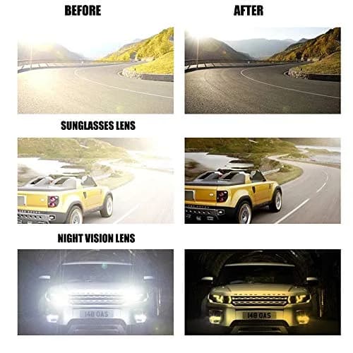 FRAZALA Polarized Clip-On Night Driving Glasses Over Prescription Glasses | Anti-Glare Night Vision thumbnail 6