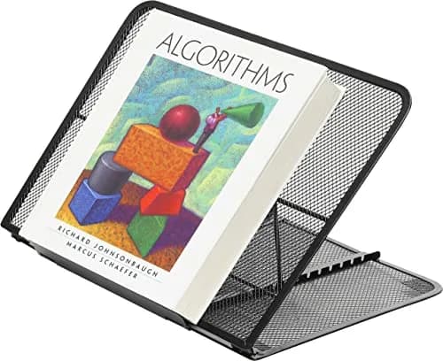 Simple Houseware Mesh Laptop Stand 34.5 cm (13.2"W x 11.1"D) | 11-Level Adjustable Ergonomic Computer Holder thumbnail 2