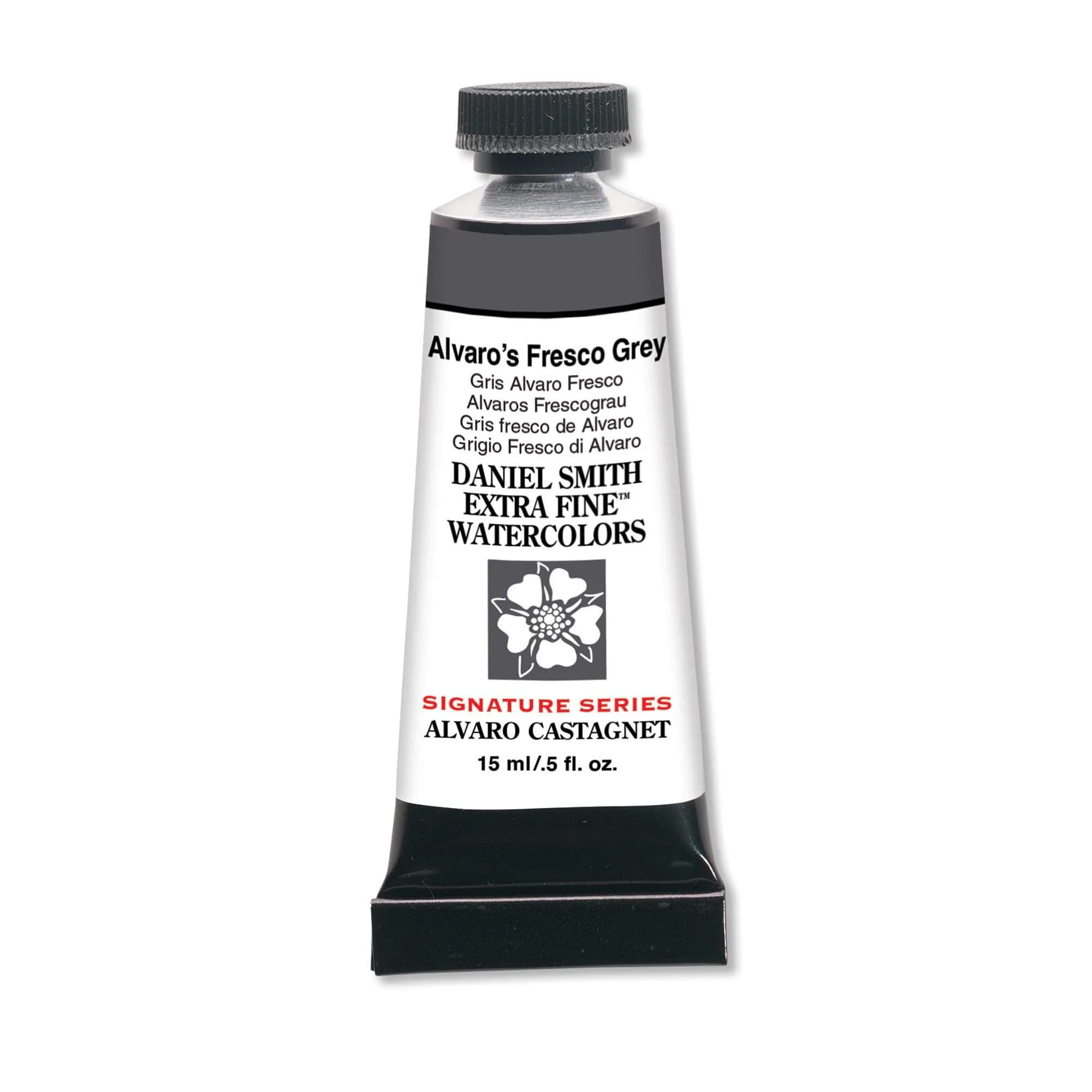 DANIEL SMITH Watercolor Alvaro's Fresco Grey 15ml (0.5 oz) | Semi-Transparent, Granulating, Low Staining - main product image