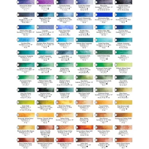 DANIEL SMITH Watercolor Alvaro's Fresco Grey 15ml (0.5 oz) | Semi-Transparent, Granulating, Low Staining thumbnail 7