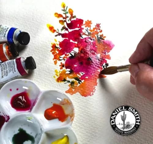 DANIEL SMITH Watercolor Alvaro's Fresco Grey 15ml (0.5 oz) | Semi-Transparent, Granulating, Low Staining thumbnail 5