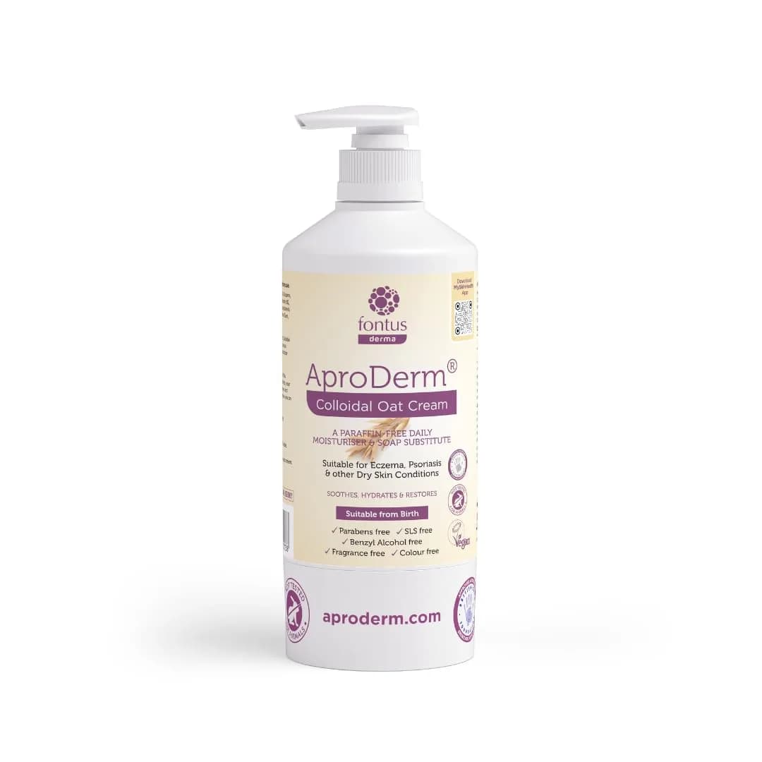 AproDerm Colloidal Oat Cream 500ml (16.9 Fl Oz) | Soothes Dry Skin, Eczema & Psoriasis — 500 ml