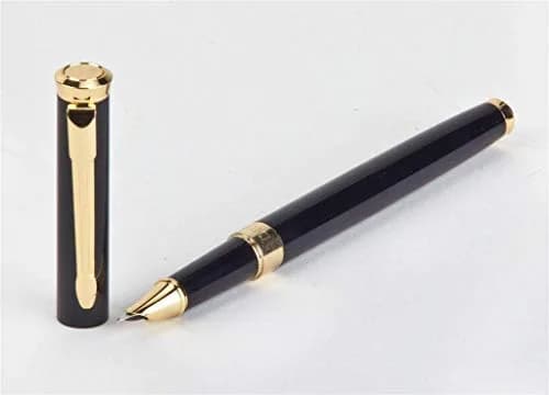 Dryden Designs Fine Nib Fountain Pen - Black - 0.5mm Line Size | Smooth Elegant Writing with 24 Ink Cartridges thumbnail 2