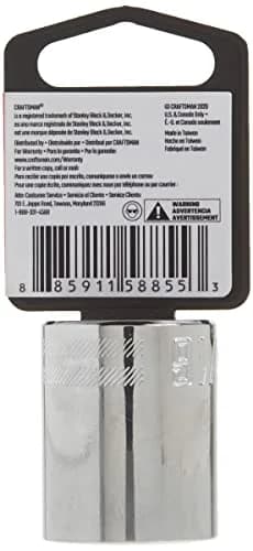 CRAFTSMAN Shallow Socket, SAE, 1/2-Inch Drive, 15/16-Inch, 12-Point | Rust-Resistant, Large Markings thumbnail 5