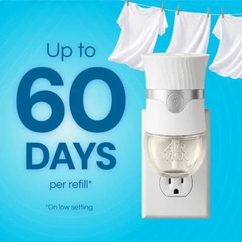 Air Wick Plug In Refills Fresh Linen Scented Oil 10 Count | Infused with Essential Oils for Continuous Fragrance thumbnail 3