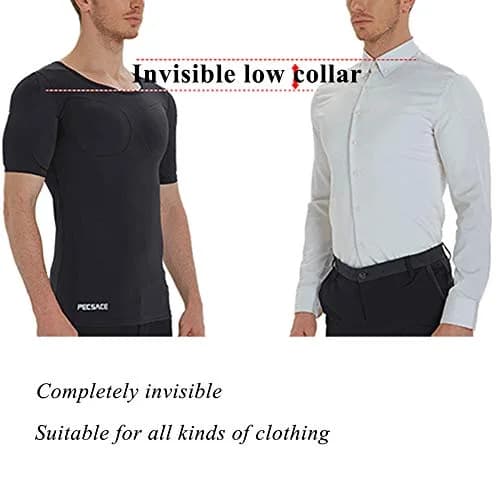 Ypnrd Fake Muscle Suit Shirt Men's Black Medium | Invisible Simulation with Detachable Pad thumbnail 3