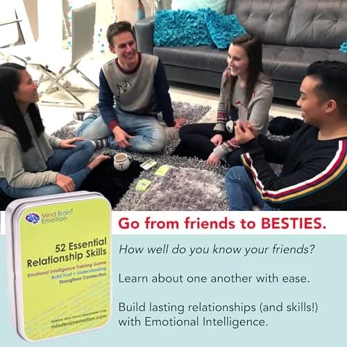 Mind Brain Emotion 52 Essential Emotional Intelligence Training Card Game | 3"x4" Tin Case thumbnail 5