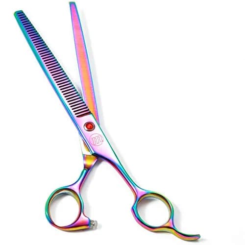 Moontay 8" Professional Dog Grooming Scissors Set of 5 with Pet Comb & Bag | Sharp, Ergonomic & Hand Forged thumbnail 5