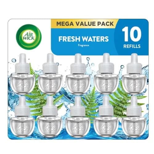 Air Wick Fresh Waters Plug-In Refills 10 Count | Continuous Fragrance Up to 60 Days thumbnail 1