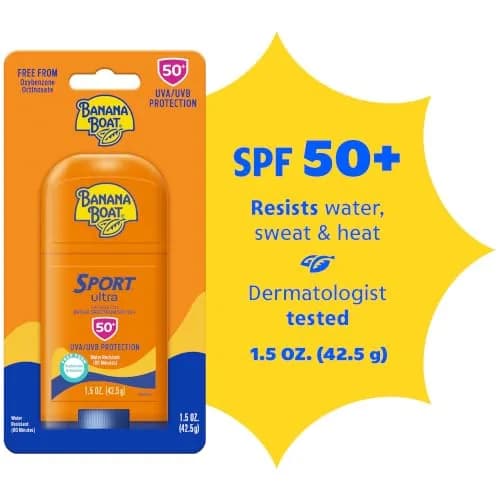 Banana Boat Sport Ultra SPF 50 Sunscreen Stick 40g (1.5 oz) | Sweat & Water Resistant 80 Min thumbnail 2