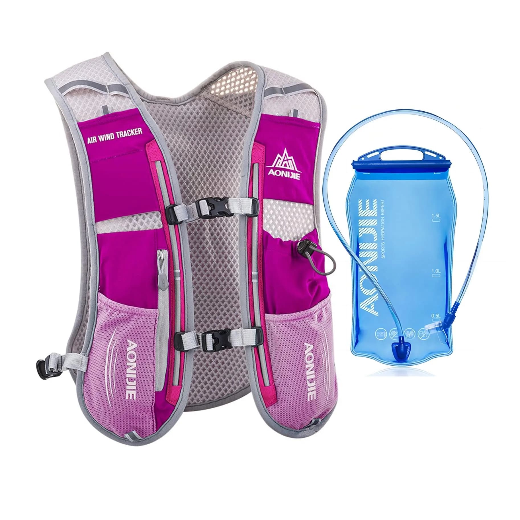 AONIJIE Hydration Vest Pack 5L (156g/5.5oz) with 1.5L Bladder | Lightweight Running Backpack for Men & Women