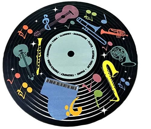 KIDCARPET.COM Musical Instruments Circle Time Rug | Round Classroom Carpet for Preschool Group Activity Reading, 6' (1.83m) Diameter thumbnail 1