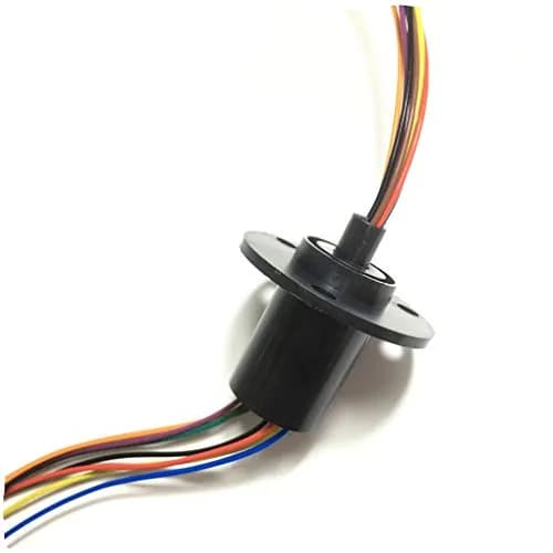 Taidacent Electrical Slip Ring Rotary Collector Ring 8 Wires 5A Diameter 22mm | Gold Contact for Long Life thumbnail 4