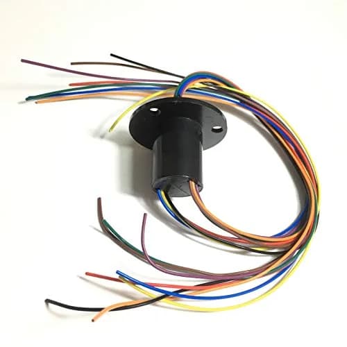 Taidacent Electrical Slip Ring Rotary Collector Ring 8 Wires 5A Diameter 22mm | Gold Contact for Long Life thumbnail 6