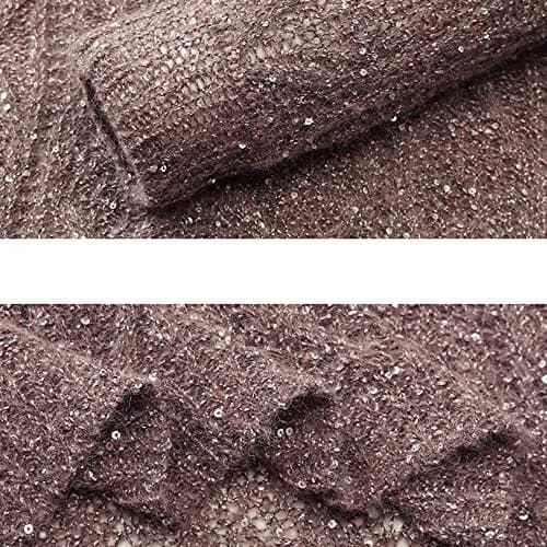 CLISIL Purple Sequin Yarn - Sparkle, Fantasy, Art & Lace Yarn - 100g | Glamorous, Glitter, Suitable for Crochet & Knitting thumbnail 7
