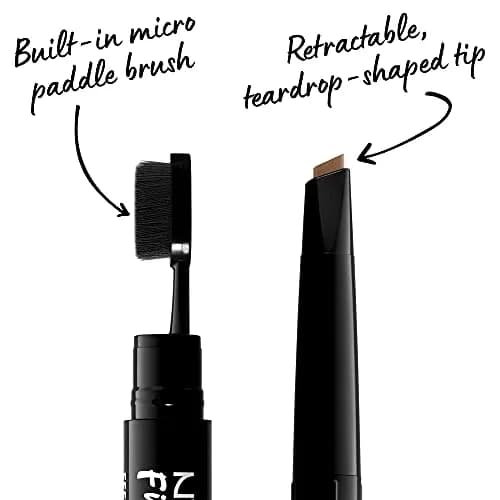 NYX PROFESSIONAL MAKEUP Fill & Fluff Eyebrow Pomade Pencil, Taupe | Matte Finish thumbnail 3