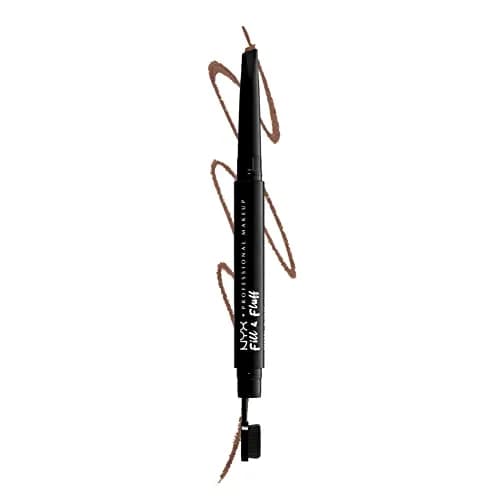 NYX PROFESSIONAL MAKEUP Fill & Fluff Eyebrow Pomade Pencil, Auburn | Dual-Ended Micro Paddle Brush & Teardrop Tip for Precise & Blended Brows thumbnail 1