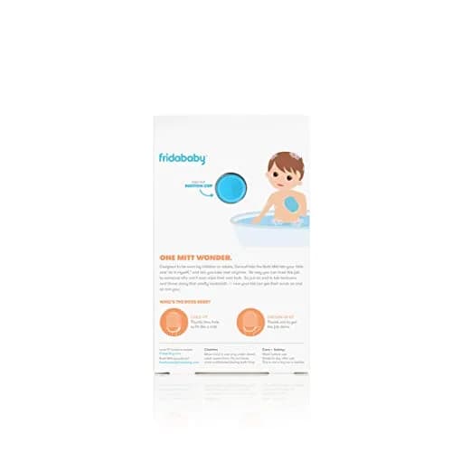 Frida Baby DermaFrida Bath Mitt Silicone | Gentle Exfoliating Toddler Body Brush for All Skin Types thumbnail 4