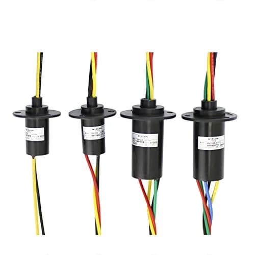 Taidacent Electrical Slip Ring Collector Ring Rotary Electrical Contact Joint 5 Wires 30A Diameter 31mm | Long-lasting gold contact thumbnail 1