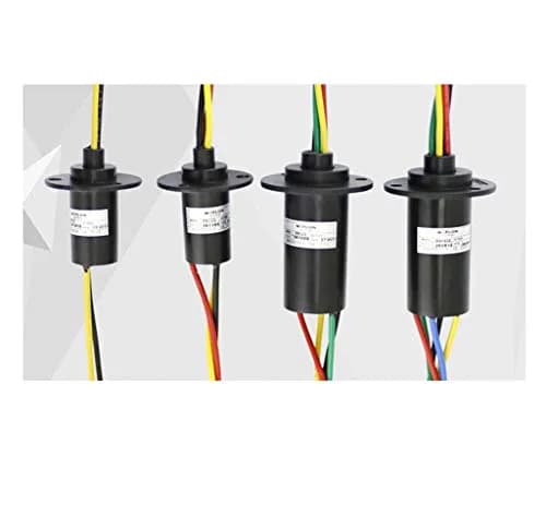 Taidacent Electrical Slip Ring Collector Ring Rotary Electrical Contact Joint 5 Wires 30A Diameter 31mm | Long-lasting gold contact thumbnail 2
