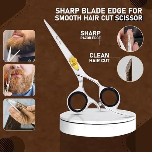 RUVANTI Professional Hair Cutting Scissors & Thinning Shears Kit | 6.5 Inch Japanese Stainless Steel Set (2-Piece) thumbnail 6