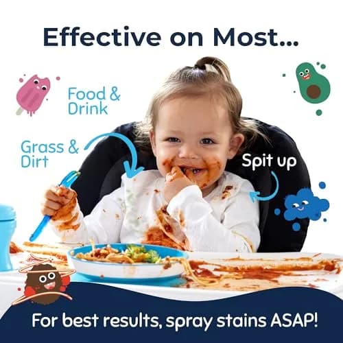 Miss Mouth's Messy Eater Stain Treater Spray - 4oz 3 Pack | Fast-Acting Baby & Toddler Stain Remover thumbnail 5