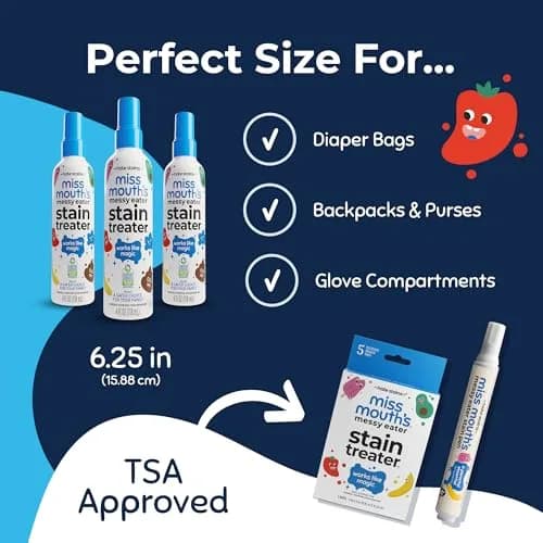 Miss Mouth's Messy Eater Stain Treater Spray - 4oz 3 Pack | Fast-Acting Baby & Toddler Stain Remover thumbnail 9