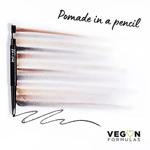 NYX PROFESSIONAL MAKEUP Fill & Fluff Eyebrow Pomade Pencil, Ash Brown | Dual-Ended Micro Paddle & Teardrop Tip for Precise, Buildable Brows thumbnail 2