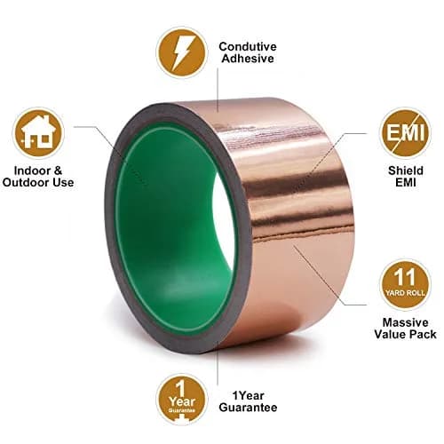 LOVIMAG Copper Foil Tape 50mm x 20m (2in x 66ft) | EMI Shielding & Electrical Repairs thumbnail 6