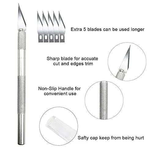 tiptopcarbon Wallpaper Smoothing Tool Kit with Seam Roller & Craft Knife | 8-Piece Set thumbnail 4