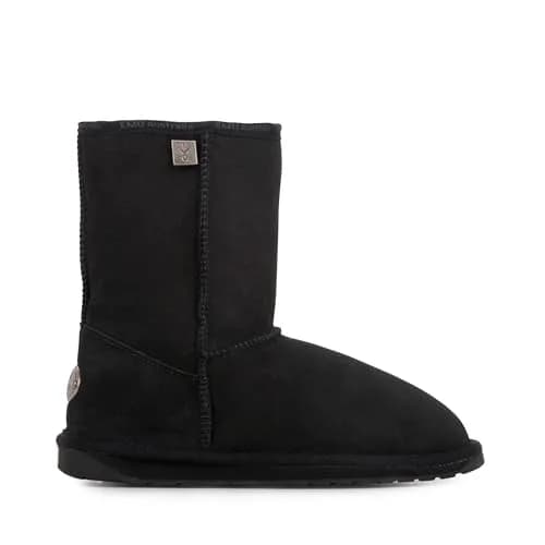 EMU Platinum Stinger Slim Lo Womens Boot, Black, US 8 | Water-Resistant Sheepskin Footwear thumbnail 1