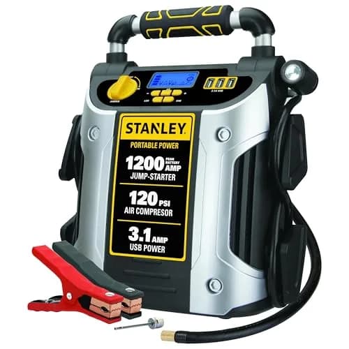 Stanley Jump Starter with 1200 Peak Amps & 120 PSI Inflator | Portable Power & Emergency Kit thumbnail 1
