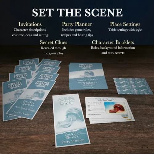Murder Mystery Party Death by Chocolate Game, 6-8 Players, Ages 18+ | Interactive Dinner Party Game thumbnail 6
