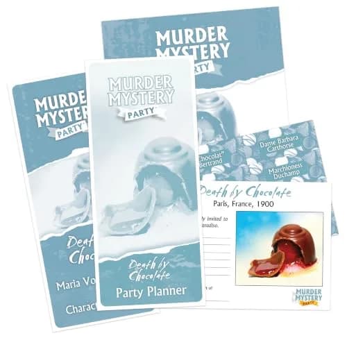 Murder Mystery Party Death by Chocolate Game, 6-8 Players, Ages 18+ | Interactive Dinner Party Game thumbnail 2