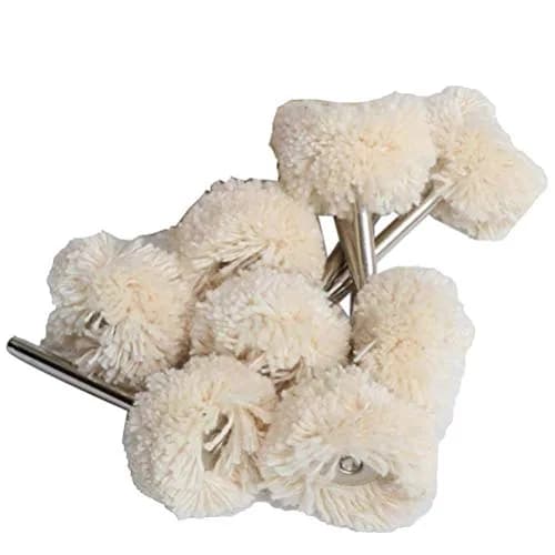 FPPO 1Inch Polishing Buffing Wheel Set with 3mm Shank | 50 Pieces for Rotary Tools thumbnail 6