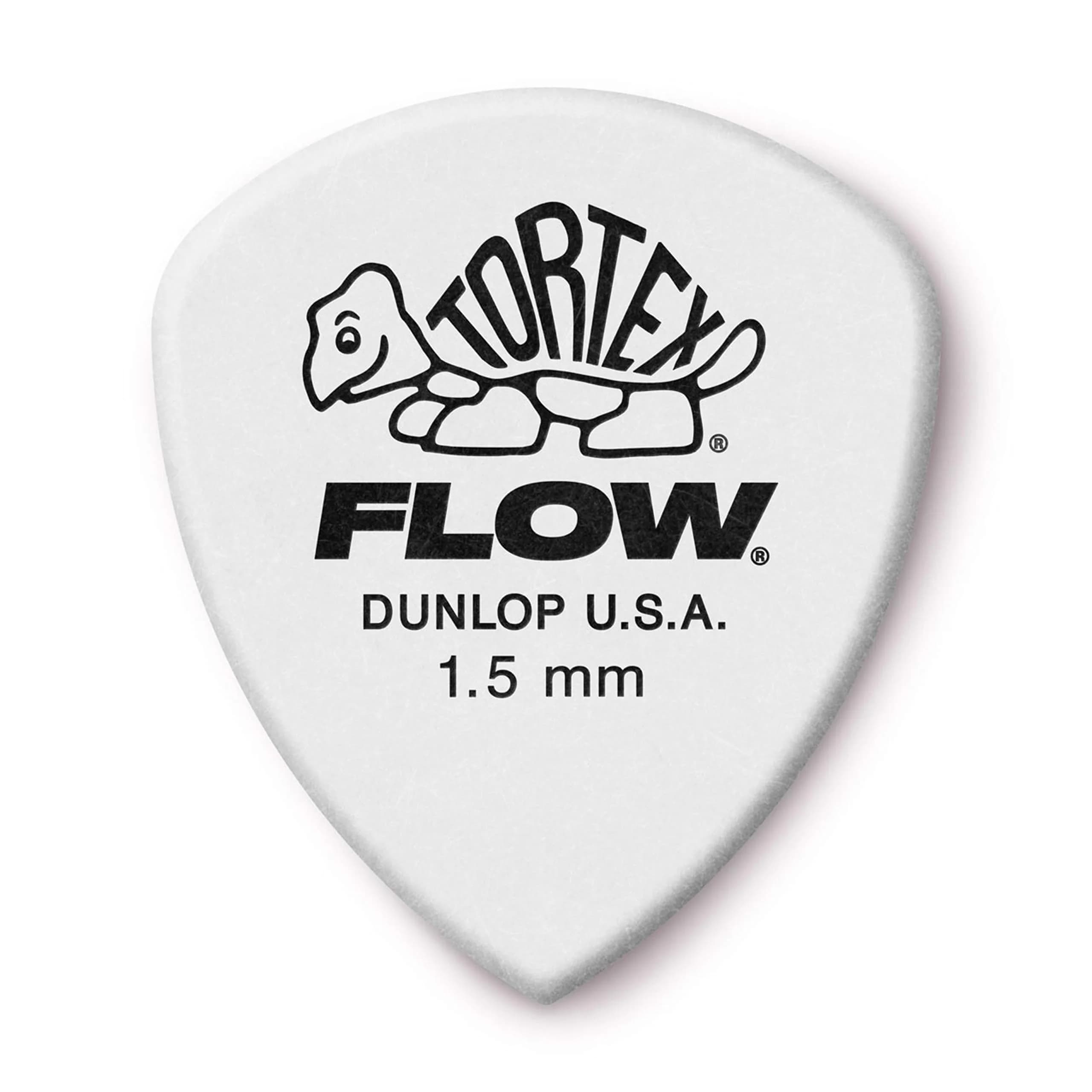Jim Dunlop Tortex Flow Pick 1.50MM (12-Pack) | Precision Guitar Plectrum for Articulation - main product image