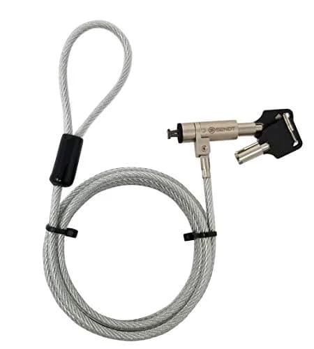 Sendt Silver Laptop Security Lock for Nano Slots | Theft Deterrent & Easy Install thumbnail 1