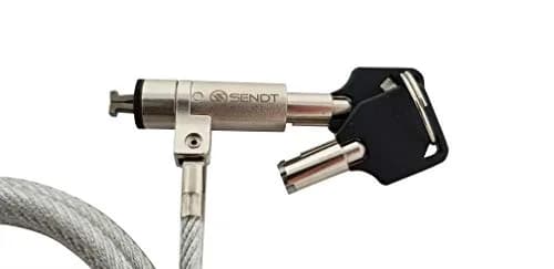 Sendt Silver Laptop Security Lock for Nano Slots | Theft Deterrent & Easy Install thumbnail 2