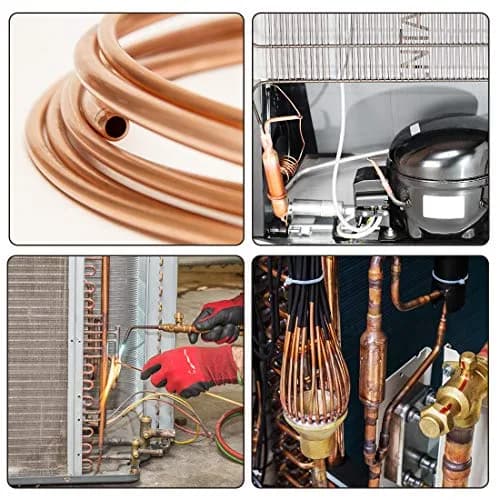 uxcell Copper Refrigeration Tubing 1.6mm OD x 0.6mm ID x 2m (6.5 Ft) Soft Coil | HVAC System Pipe thumbnail 4