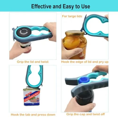 Otstar Jar Opener & Bottle Opener for Seniors with Arthritis, Weak Hands | Effortless Grip & Durable Design thumbnail 7