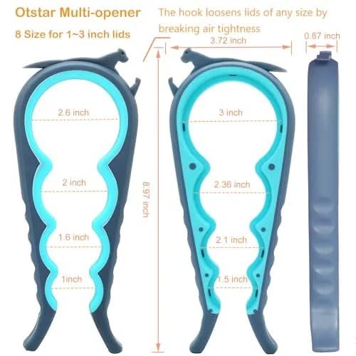 Otstar Jar Opener & Bottle Opener for Seniors with Arthritis, Weak Hands | Effortless Grip & Durable Design thumbnail 2