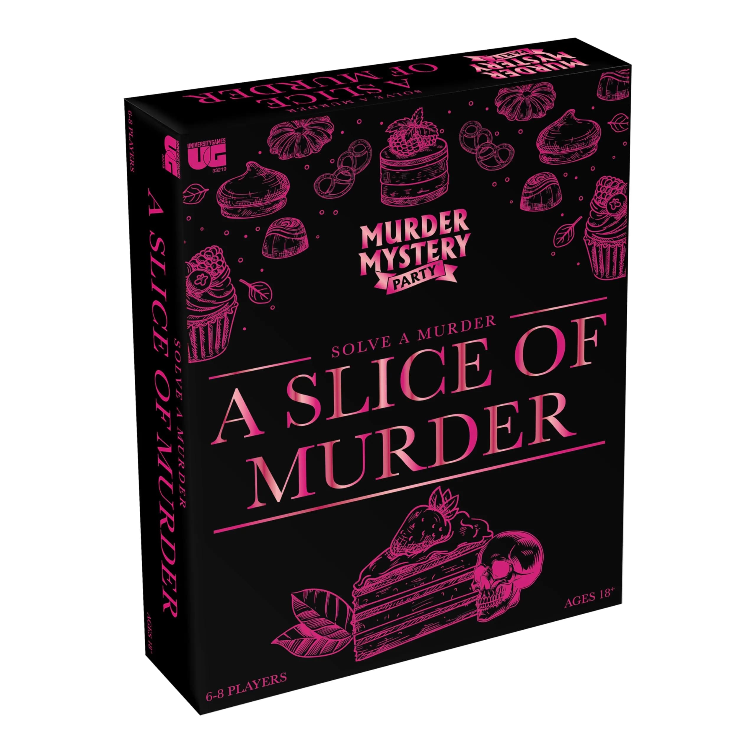 Murder Mystery Party Death by Chocolate Game, 6-8 Players, Ages 18+ | Interactive Dinner Party Game — A Slice of Murder