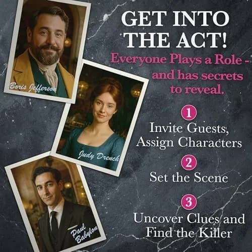 Murder Mystery Party A Slice of Murder Game 561 g (19.8 oz) | Interactive Dinner Party Game for 6-8 Players thumbnail 5