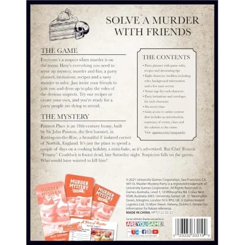 Murder Mystery Party A Slice of Murder Game 561 g (19.8 oz) | Interactive Dinner Party Game for 6-8 Players thumbnail 8