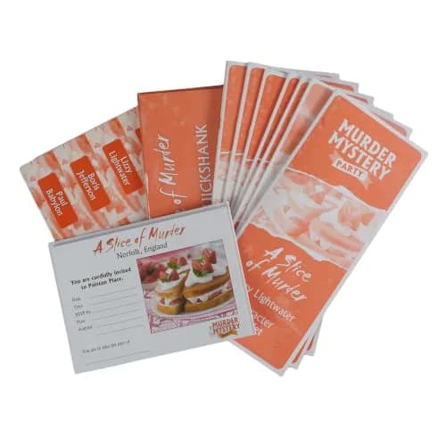 Murder Mystery Party A Slice of Murder Game 561 g (19.8 oz) | Interactive Dinner Party Game for 6-8 Players thumbnail 2