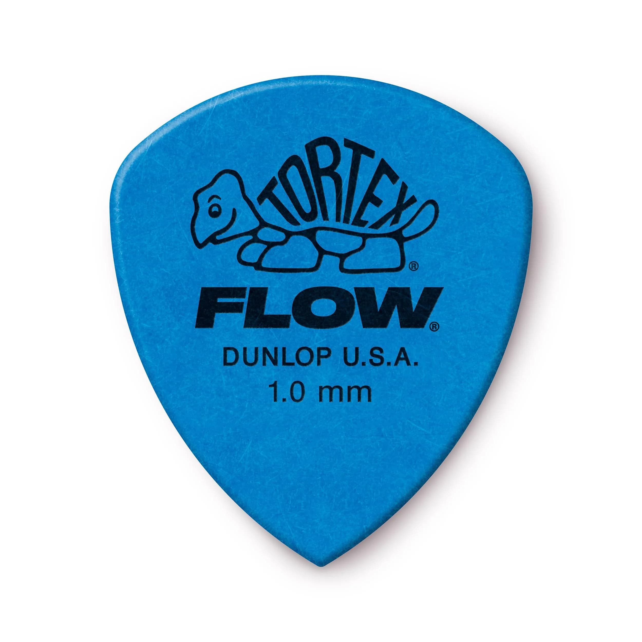 Jim Dunlop Tortex® Flow® Pick .50MM | Bright, Snappy Attack, Durable & Made in USA — Blue / 1.0mm