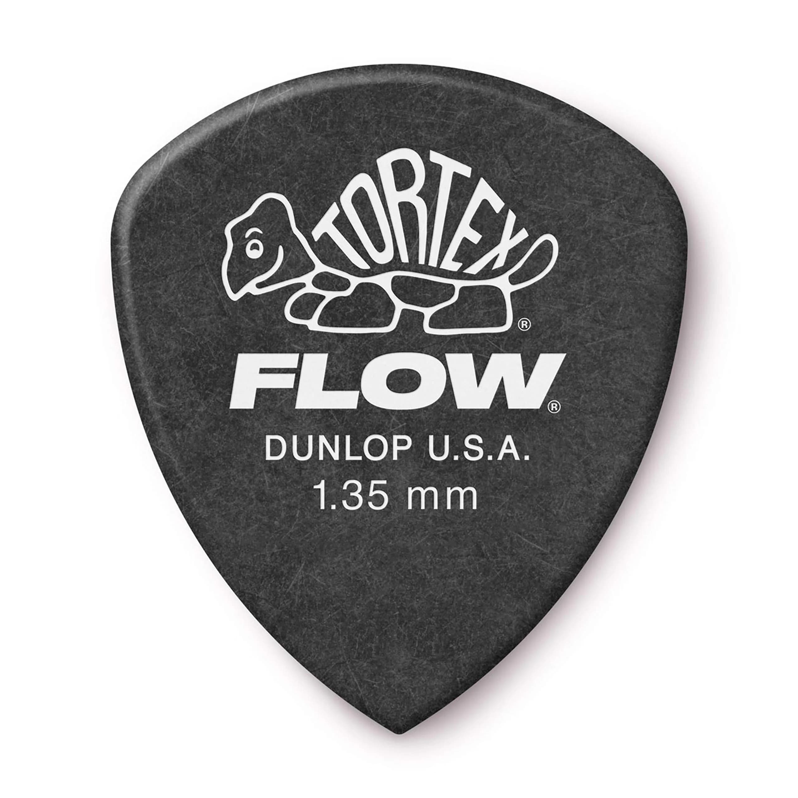 Jim Dunlop Tortex® Flow® Pick 1.35MM | Bright, Snappy Attack for Guitarists