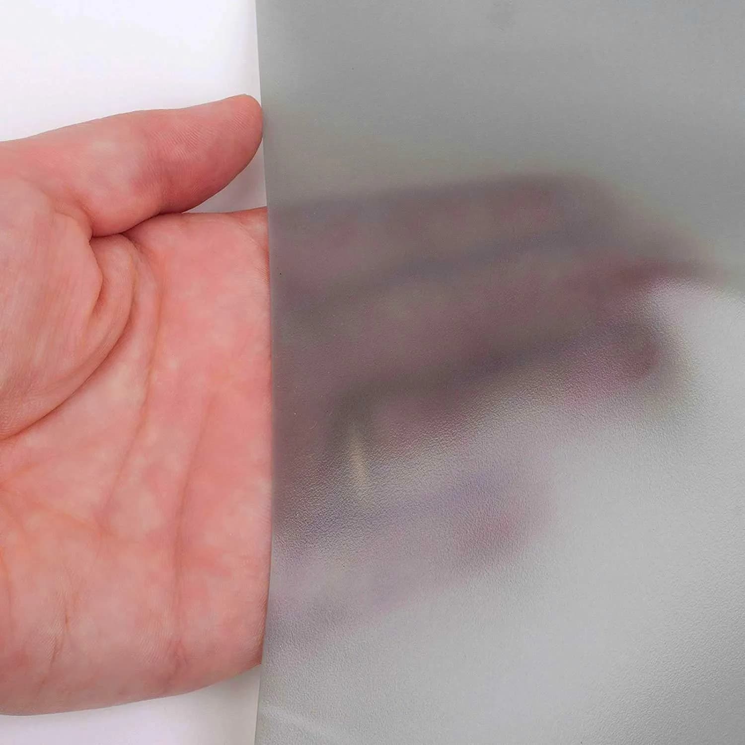 SW Clear Holographic Rear Projection Film 21cm x 29.7cm (8.3"x11.7") | Adhesive for Home Cinema & Office Presentations — Dark Grey / 8.3Inchx11.7Inch