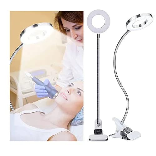 Salmue Silver USB LED Beauty Lamp 50cm (19.7in) | Eye-Friendly Flicker-Free Light for Tattoos, Makeup, and Study thumbnail 1